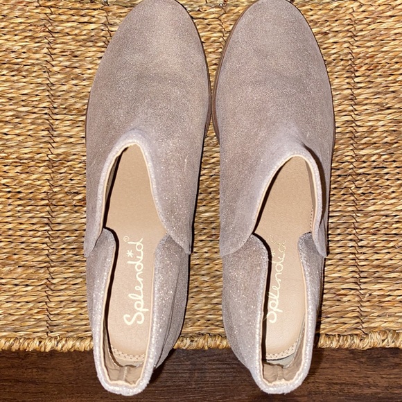 Splendid Petunia Shimmer Metallic Gold Booties-Fine Leather-Women Size 10 - Picture 8 of 13